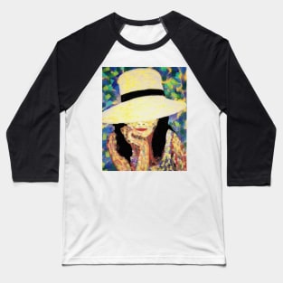 Girl in a Hat / Digital Painting Baseball T-Shirt